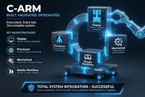 Approve C-Arm display as part of the complete mobile imaging system