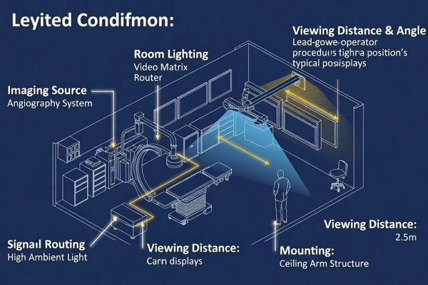 Cath lab display project condition confirmation
