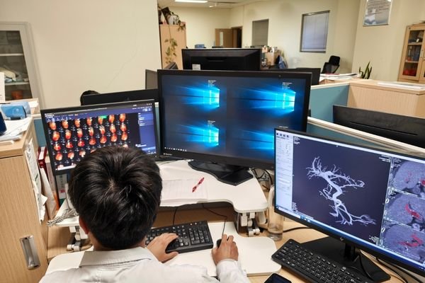 Reshin medical display onsite installation in a clinical imaging workstation